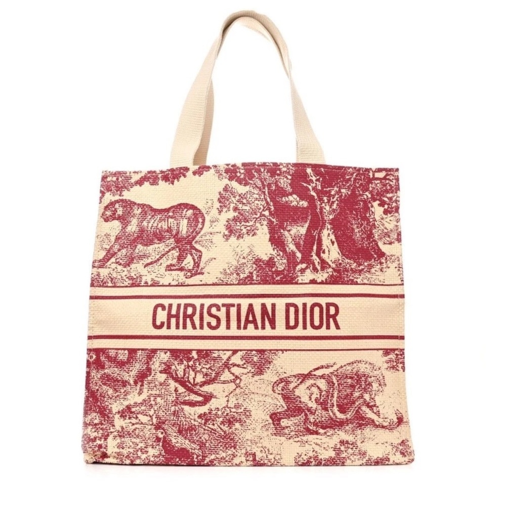Dior Riviera Tote RED and Cream Tote Bag - Picture 1 of 1
